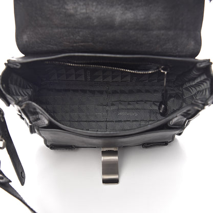 Proenza Schouler Lambskin Fringe PS1 Crossbody Pouch Black 7 of 11