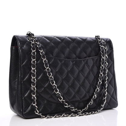 Chanel Caviar Quilted Maxi Double Flap Black 4 of 13