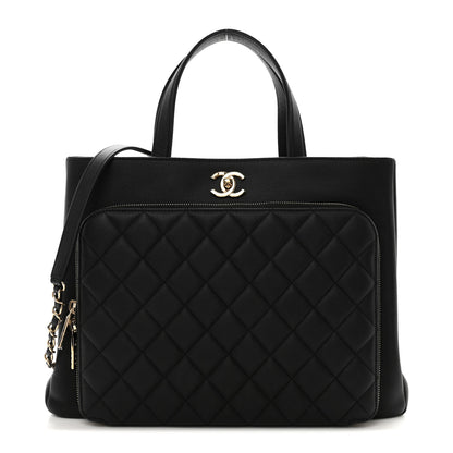 Chanel Caviar Quilted Large Business Affinity Shopping Bag Black 1 of 10