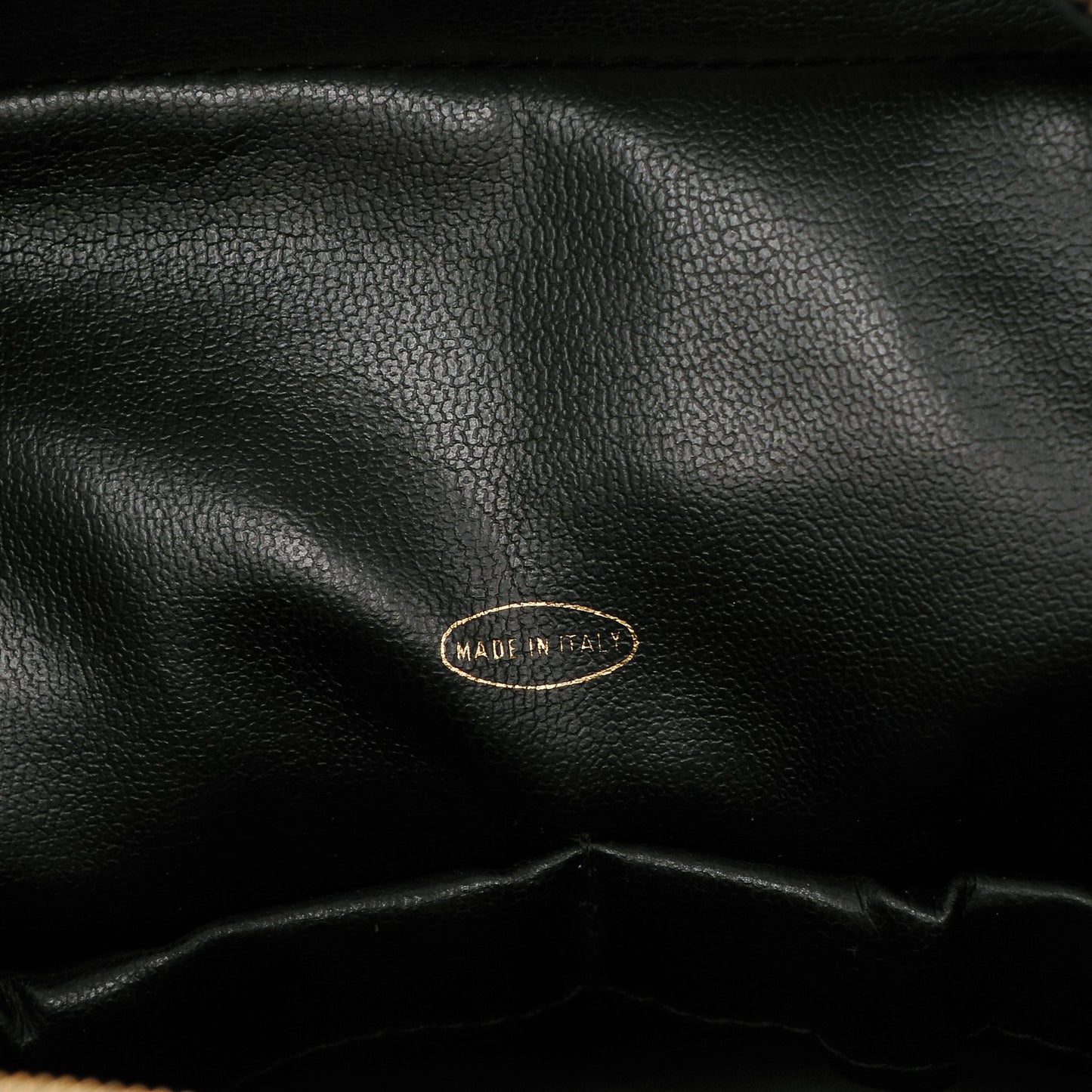 Calfskin Vanity Cosmetic Case Black