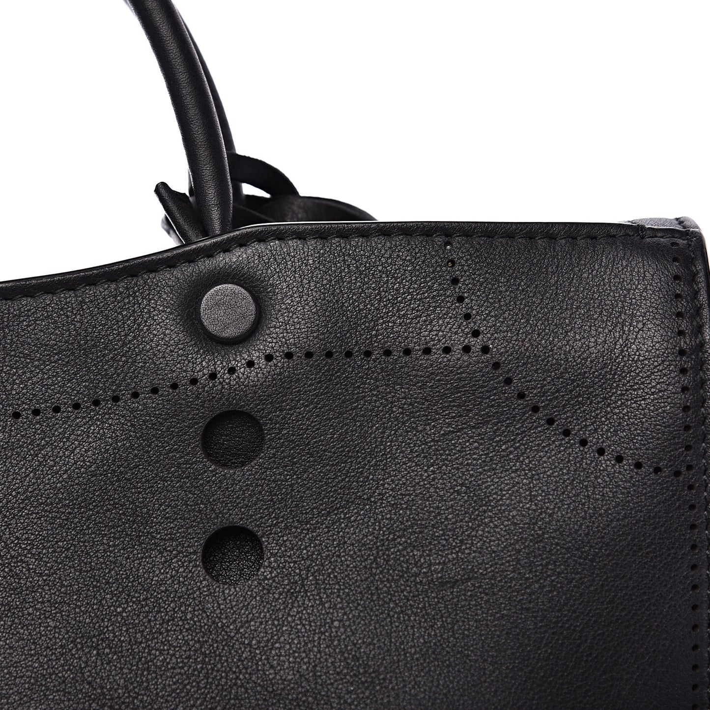 Veau Soyeux Perforated Blackout Hardware S City Black