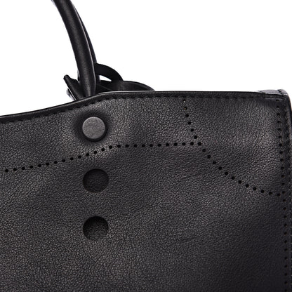 Balenciaga Veau Soyeux Perforated Blackout Hardware S City Black 9 of 9