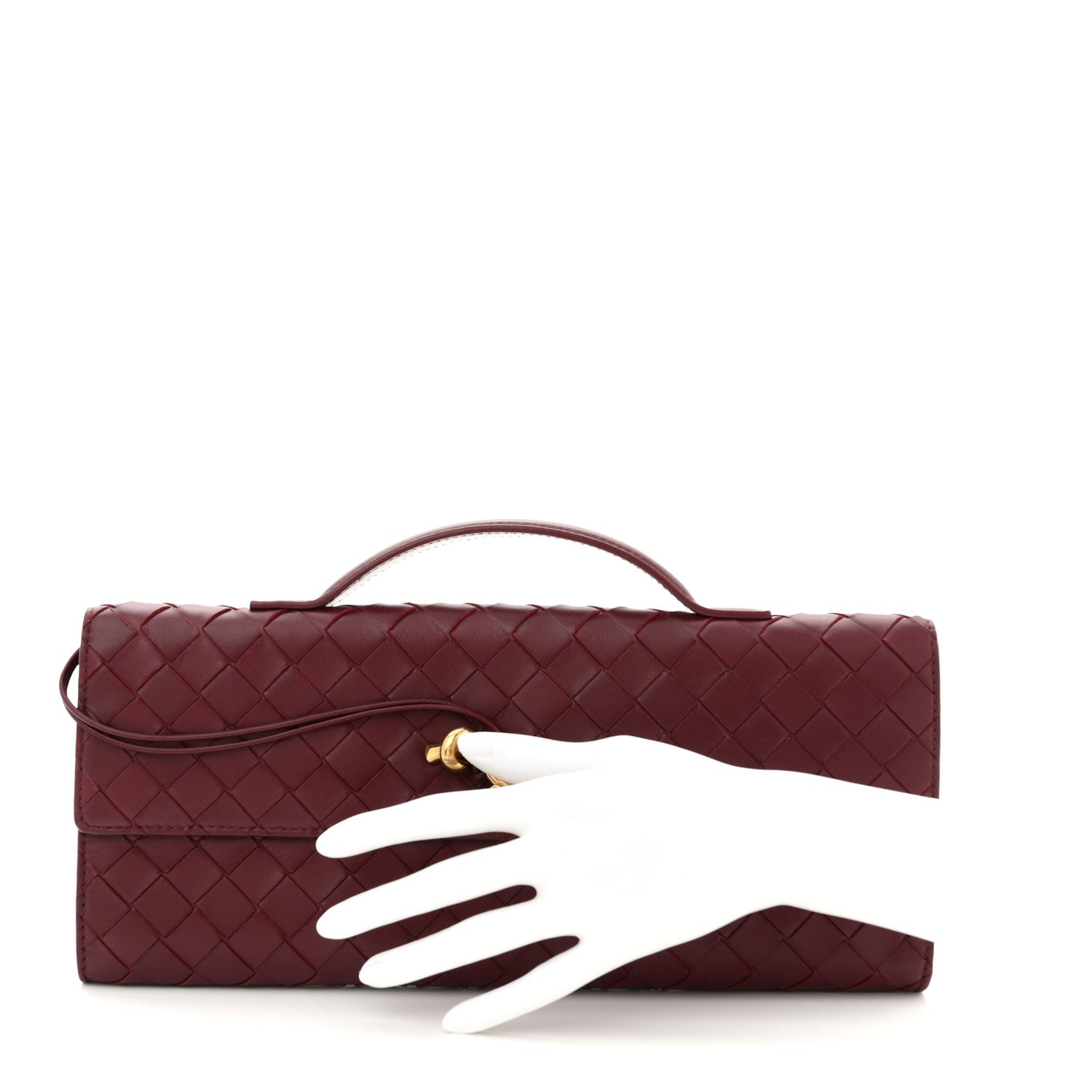 Nappa Intrecciato Long Andiamo Top Handle Clutch Barolo