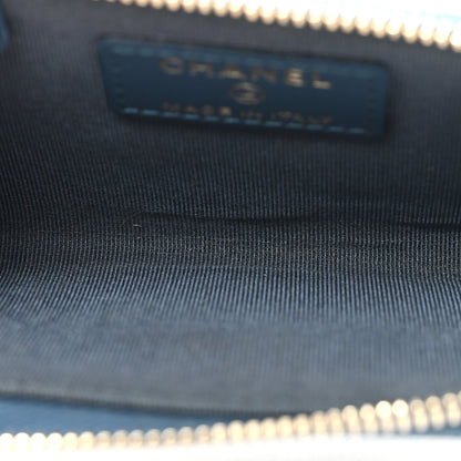 Chanel Caviar Quilted Zipped Key Holder Case Navy 5 of 7