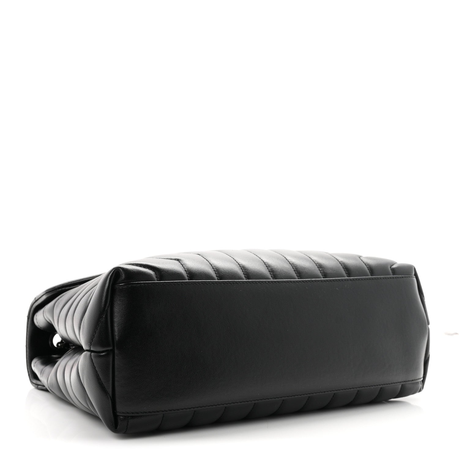 Saint Laurent Calfskin Y Quilted Monogram Monochrome Medium Loulou Chain Satchel Black 4 of 10