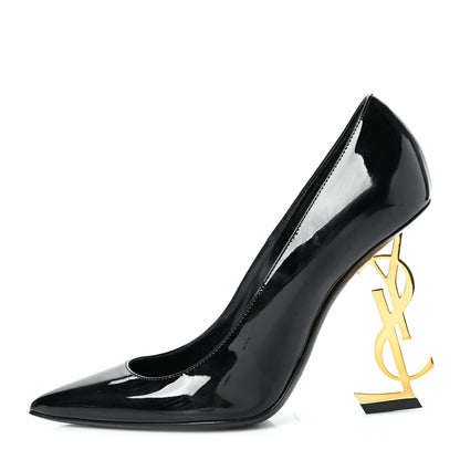 Saint Laurent Patent Opyum 110 Pumps 36.5 Black Gold 1 of 9