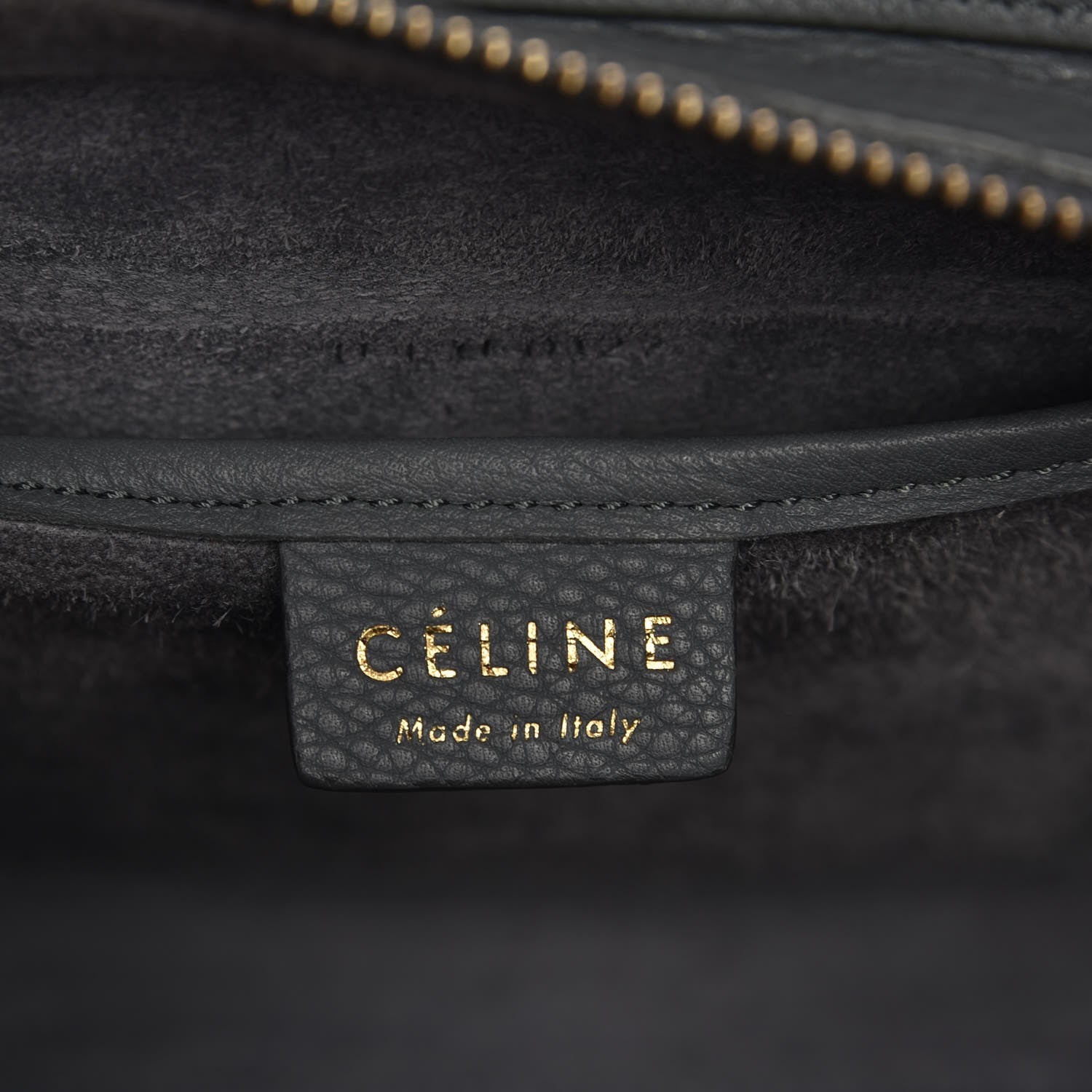Celine Baby Grained Calfskin Nano Luggage Kohl 7 of 8