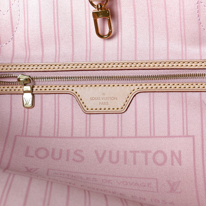 Louis Vuitton Damier Azur Neo Neverfull MM Rose Ballerine 7 of 17