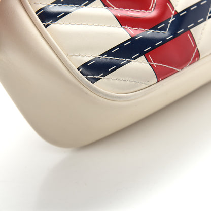 Gucci Calfskin Matelasse Trompe L'Oeil Print Small GG Marmont Chain Shoulder Bag White 10 of 10