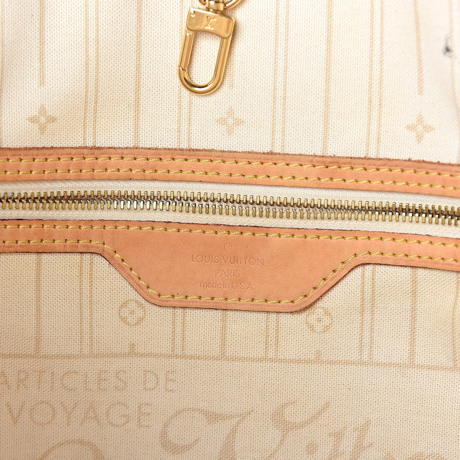 Louis Vuitton Damier Azur Neverfull MM 6 of 17