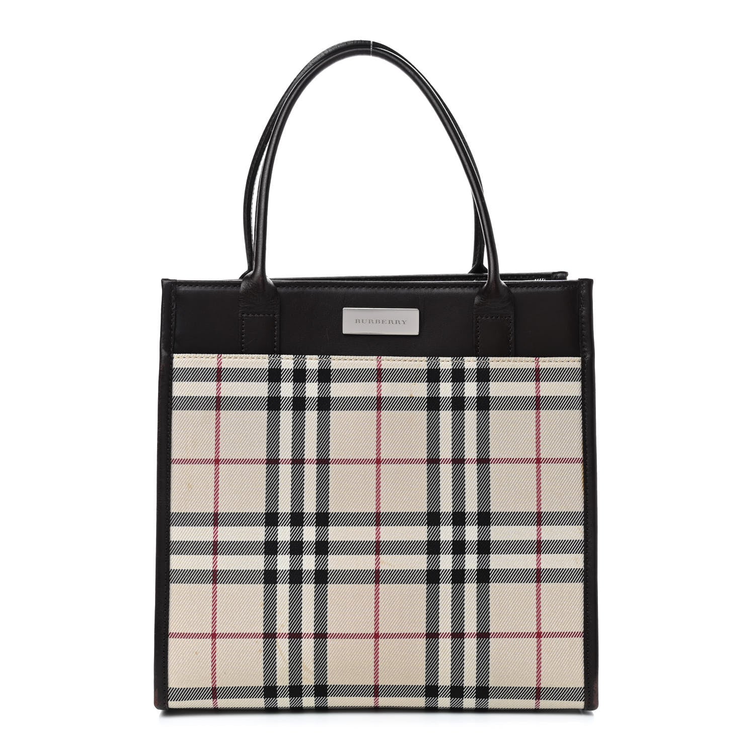 Burberry House Check Tote Chocolate 1 of 9
