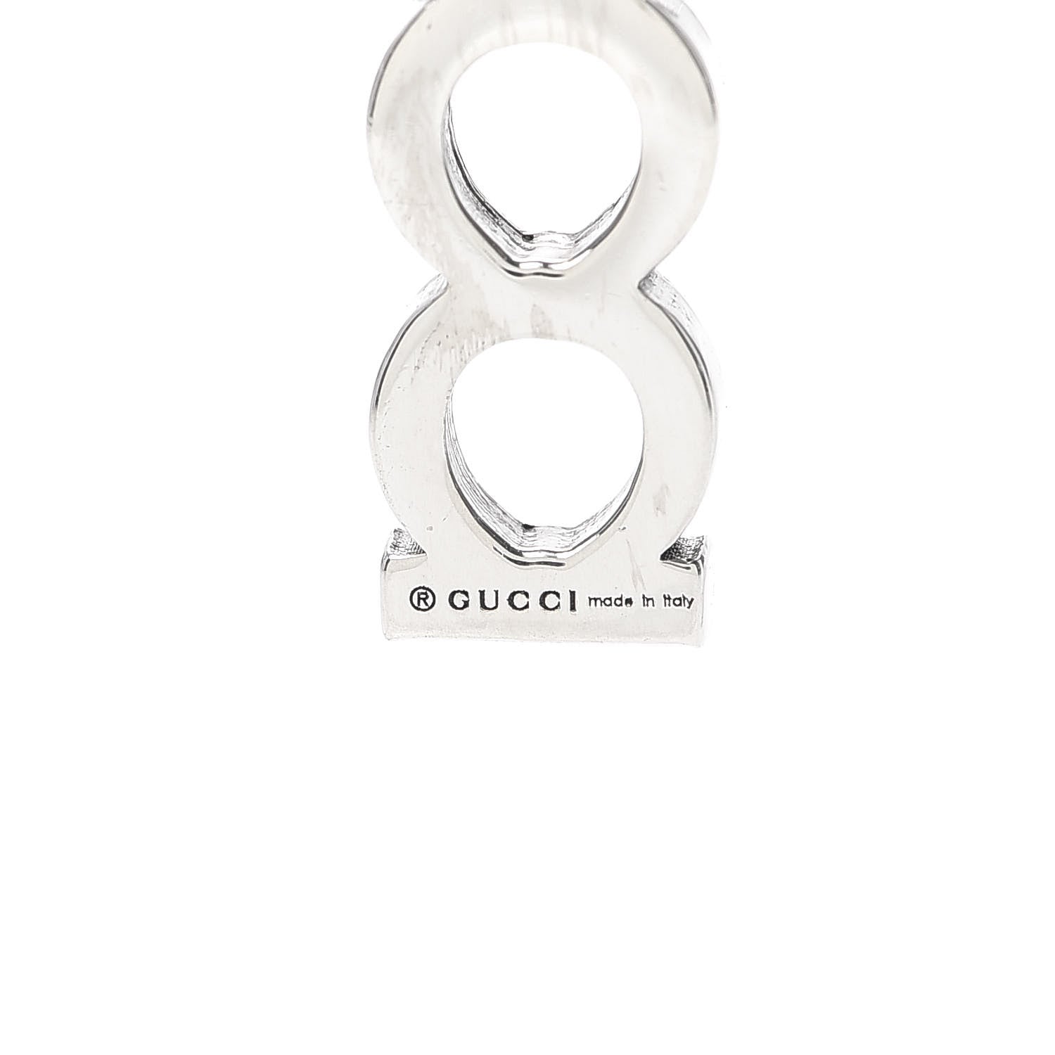 Gucci Sterling Silver Enamel Charm Black Red 4 of 4