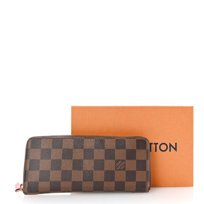 Louis Vuitton Damier Ebene Clemence Wallet Cherry 7 of 7