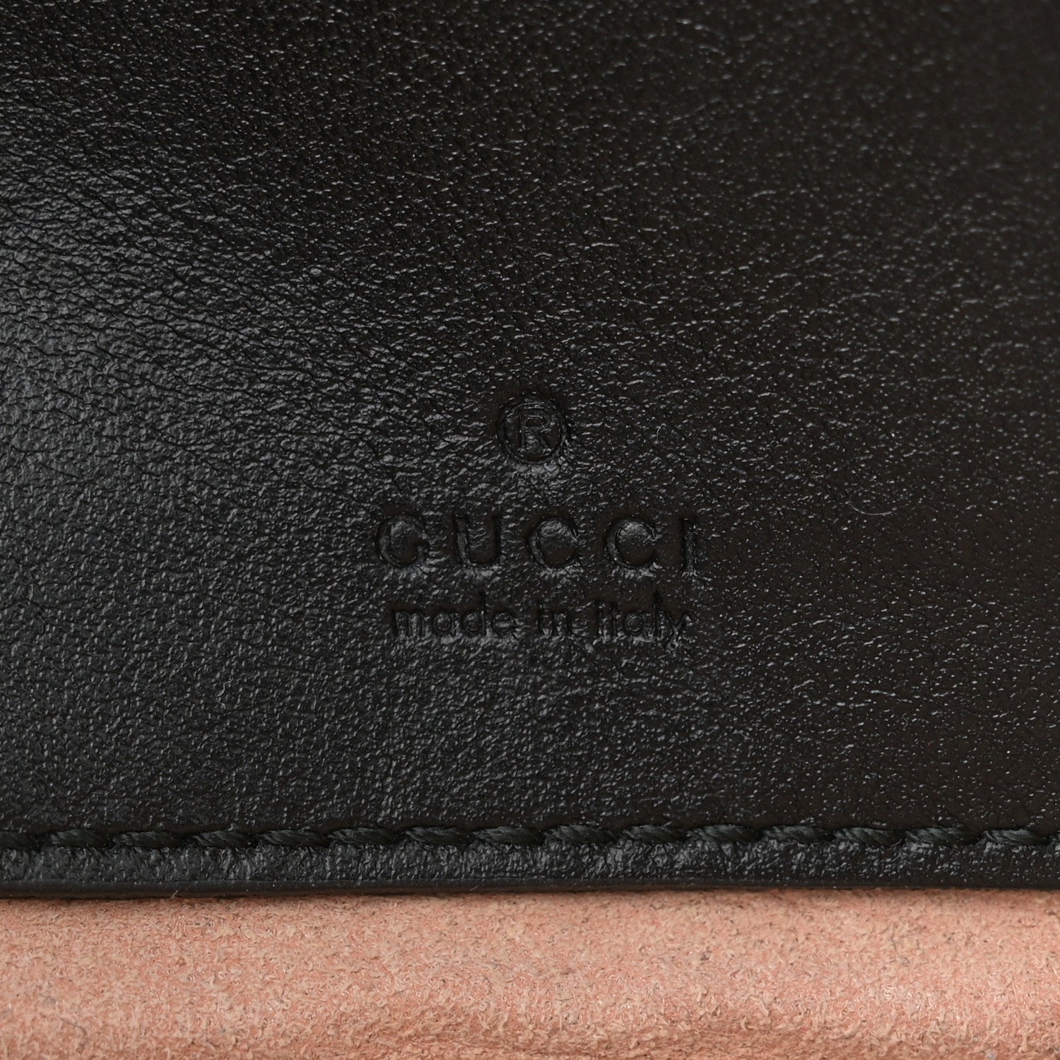 Gucci Calfskin Matelasse Mini GG Marmont Chain Crossbody Bag Black 6 of 12