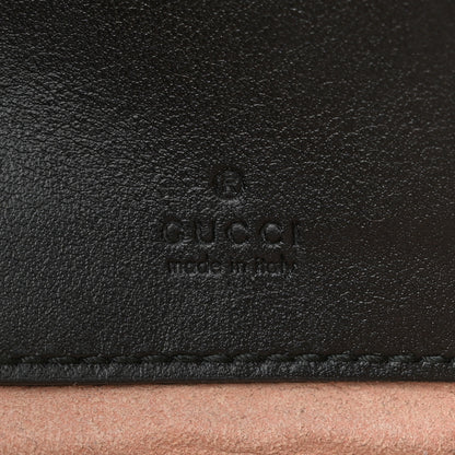 Gucci Calfskin Matelasse Mini GG Marmont Chain Crossbody Bag Black 6 of 12