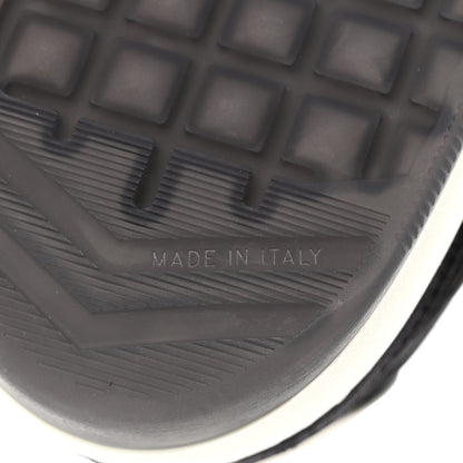 Chanel Suede Fabric Calfskin Womens CC Sneakers 36 Black White 7 of 10