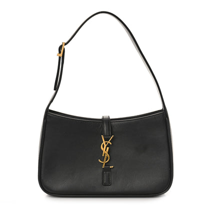 Saint Laurent Smooth Calfskin Le 5 A 7 Hobo Black 1 of 8