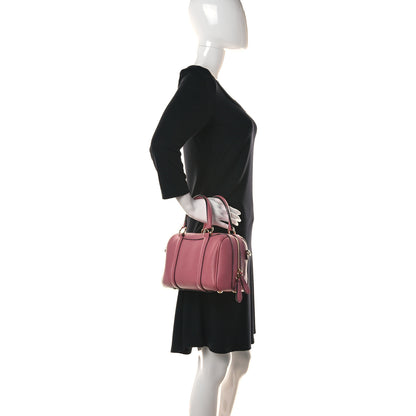 Burberry Derby Calfskin Small Alchester Bowling Bag Mauve Pink 2 of 11