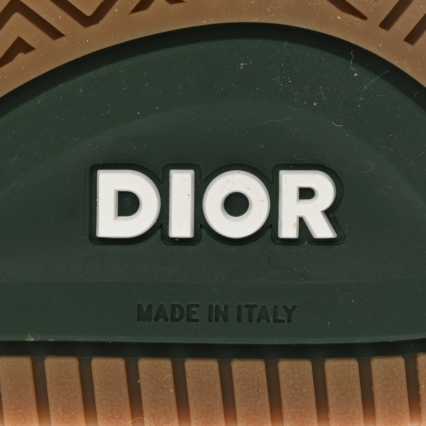 Smooth Calfskin Oblique Galaxy Mens B27 Low Top Sneakers 45 Green Beige