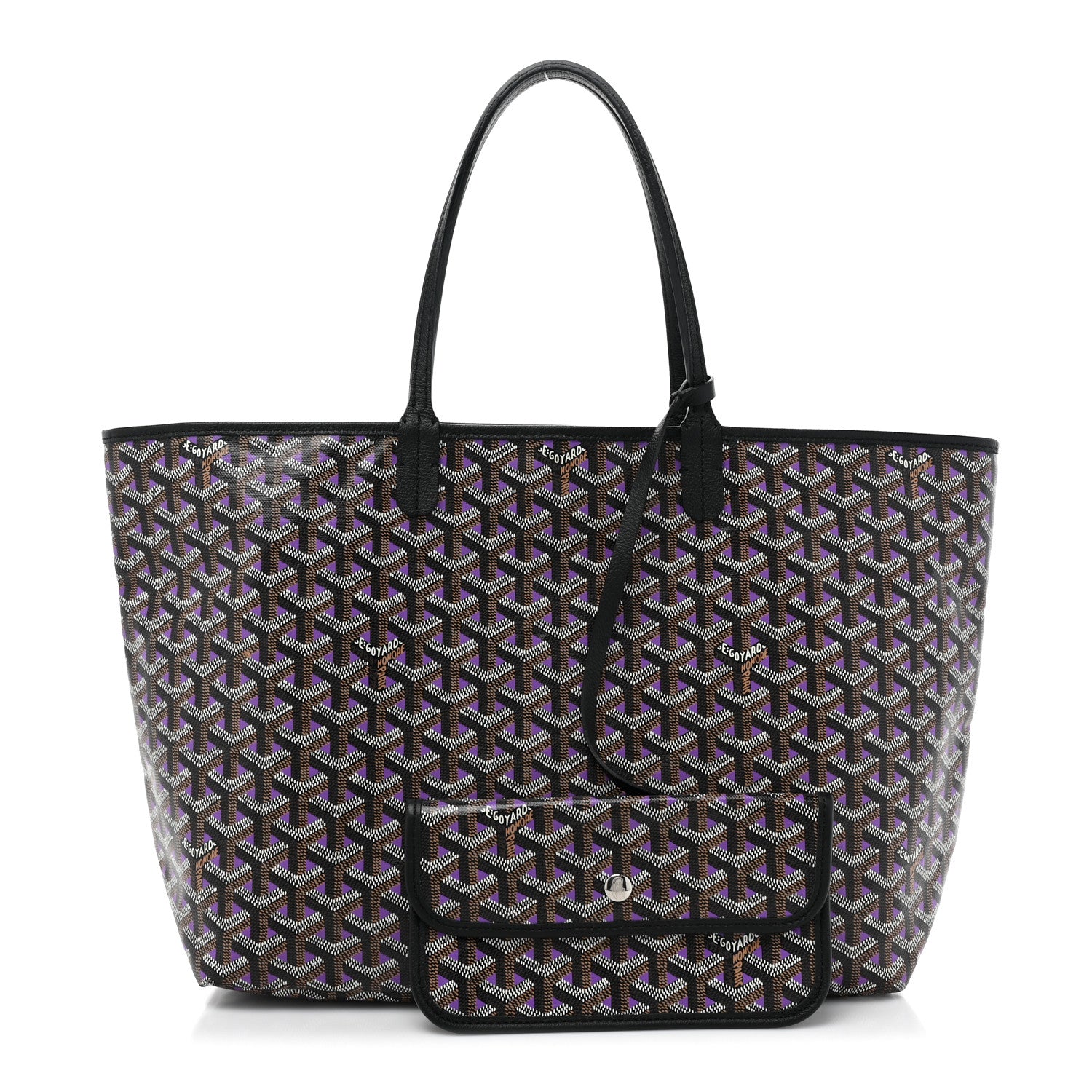 Goyard Goyardine Saint Louis Claire Voie PM Black Violet 3 of 16