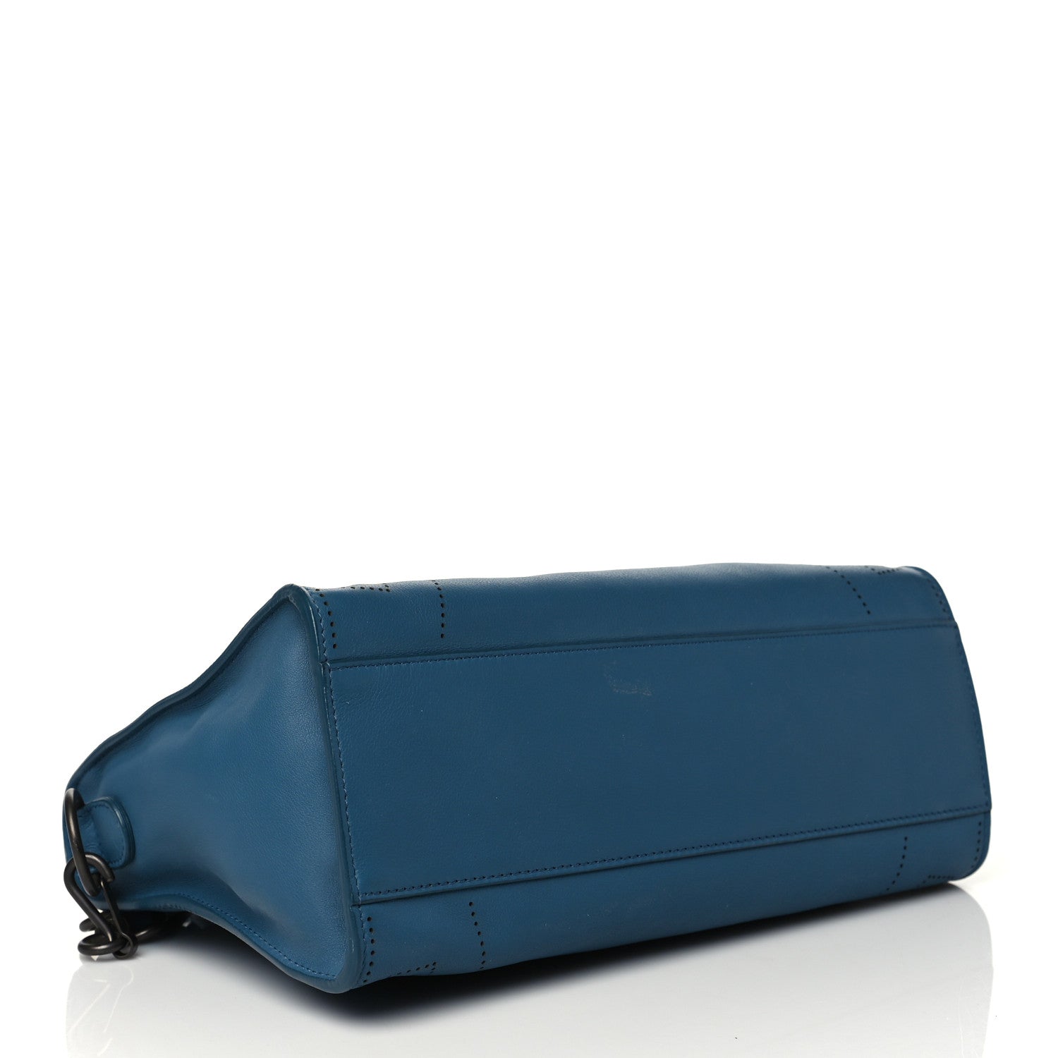 Balenciaga Veau Soyeux Perforated Blackout Hardware S City Bleu Canard 3 of 10