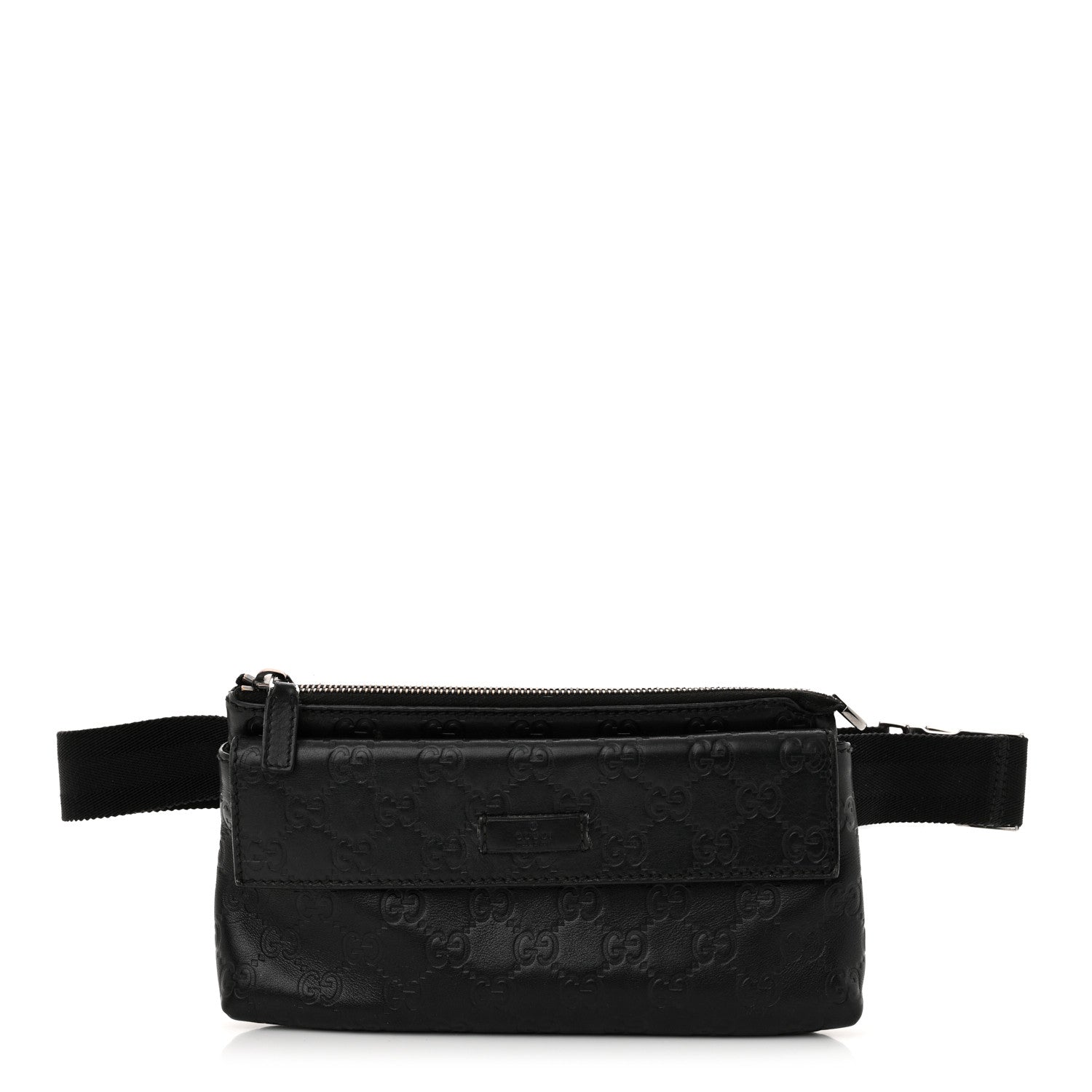 Gucci Guccissima Waist Belt Bag Black 1 of 13