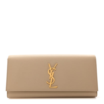 Saint Laurent Grain De Poudre Classic Monogram Cassandre Clutch Nude Powder 1 of 7