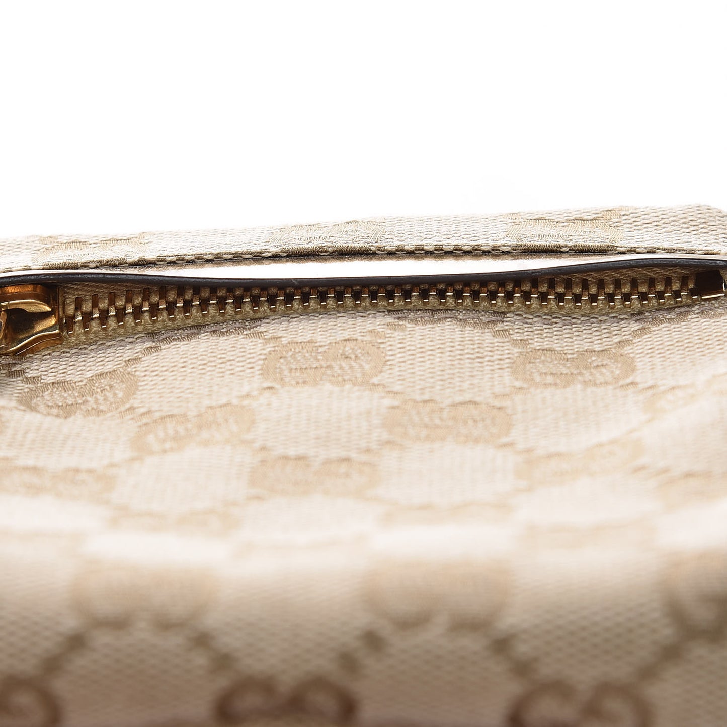 GG Monogram Web Double Pocket Belt Bag Gold Pink