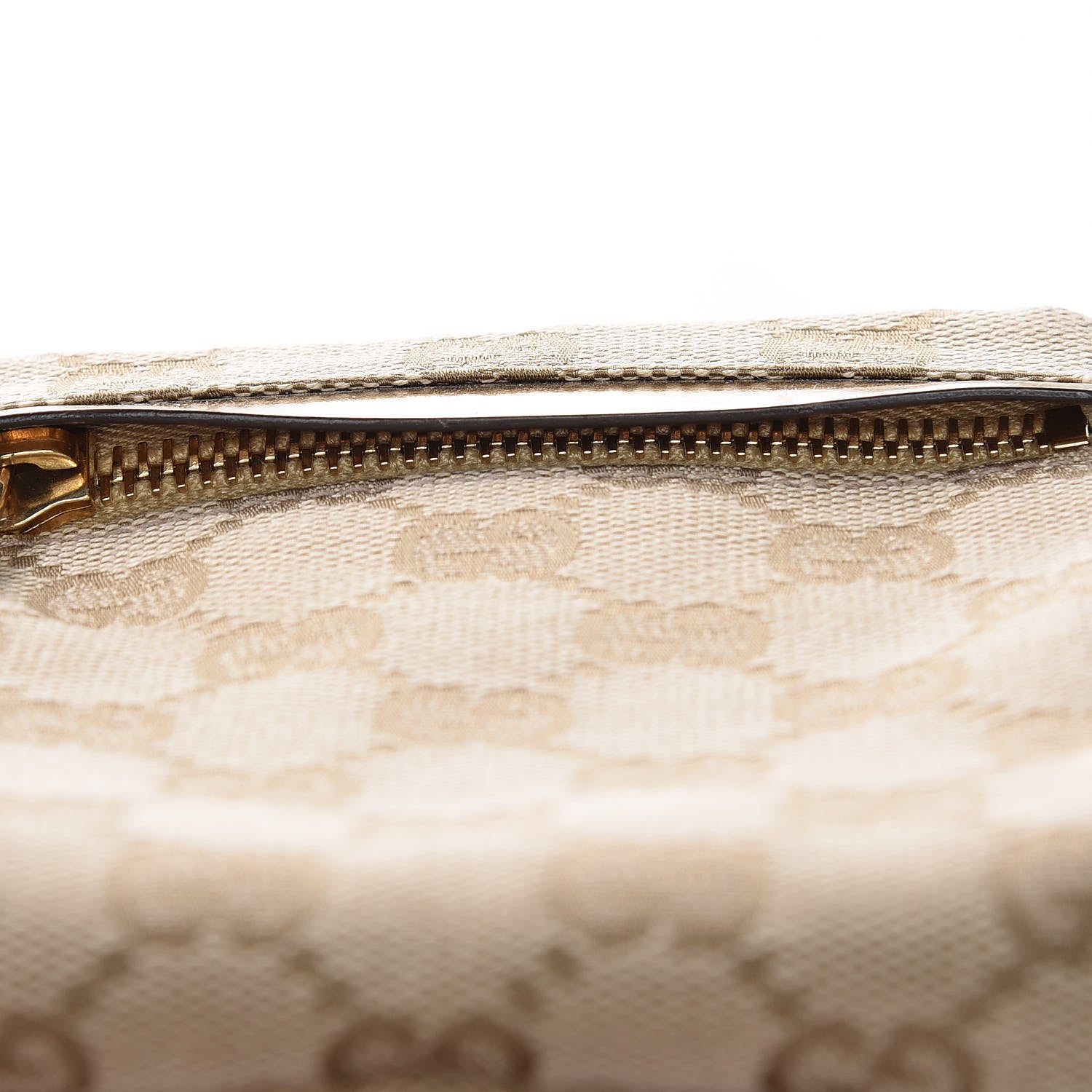 Gucci GG Monogram Web Double Pocket Belt Bag Gold Pink 13 of 14