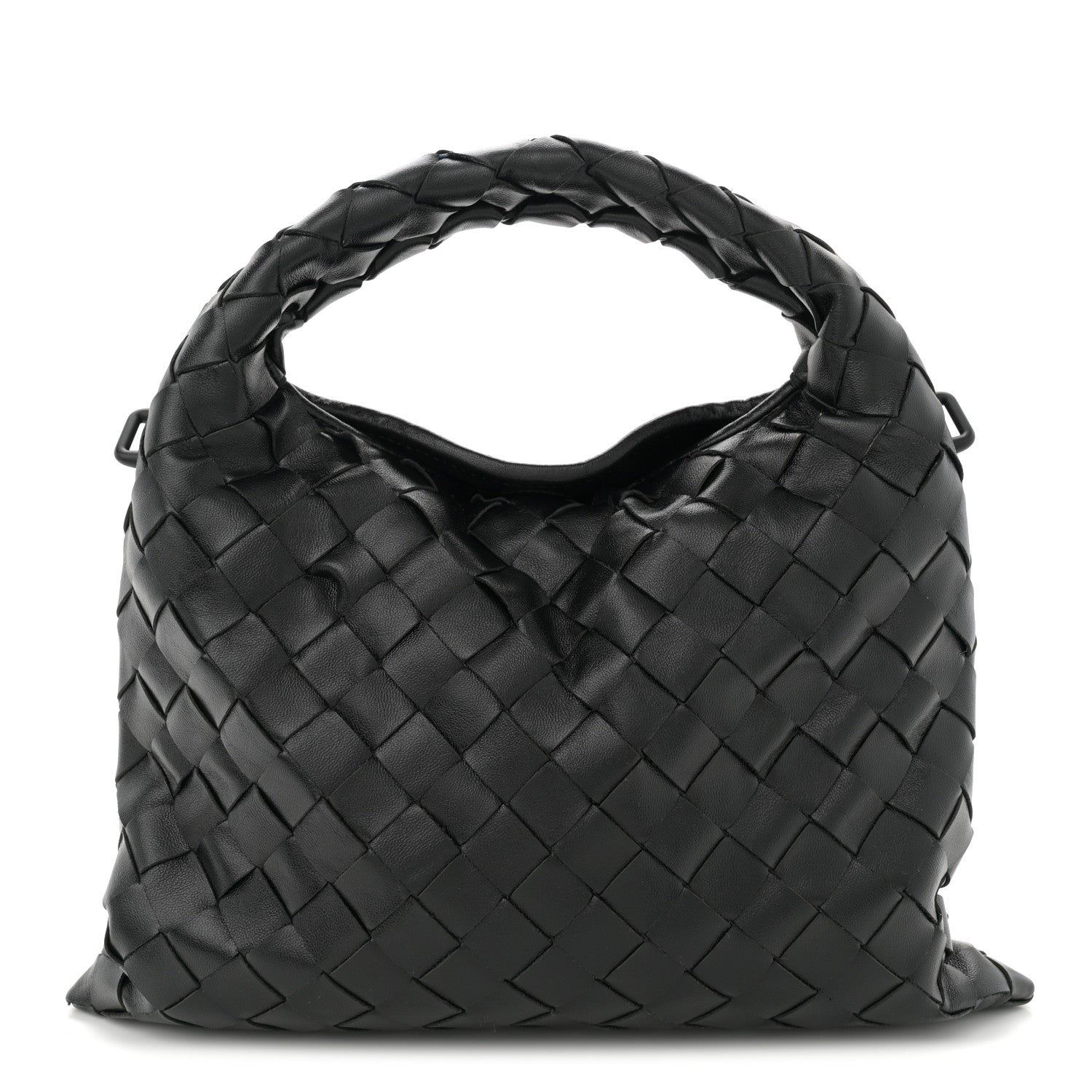 Bottega Veneta Calfskin Intrecciato Mini Hop Black 1 of 10