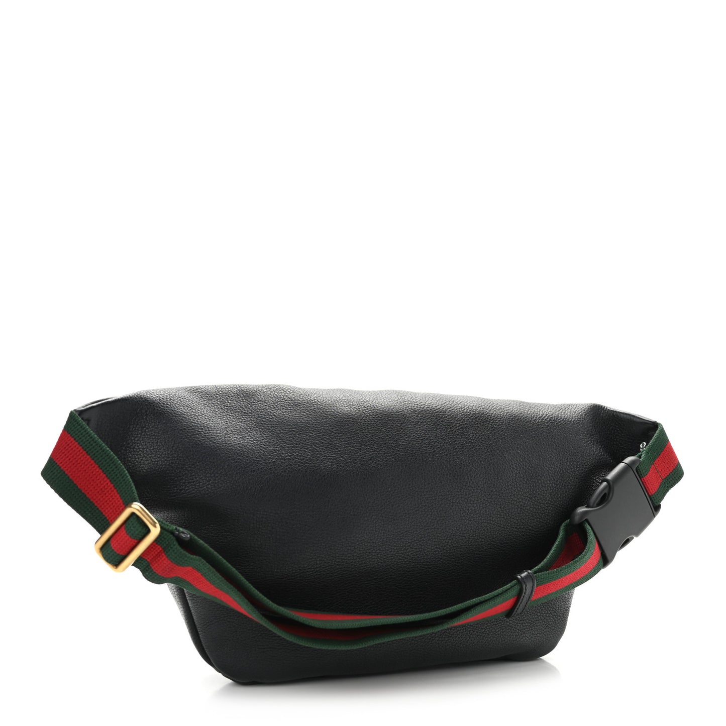 Grained Calfskin Logo Belt Bag Black