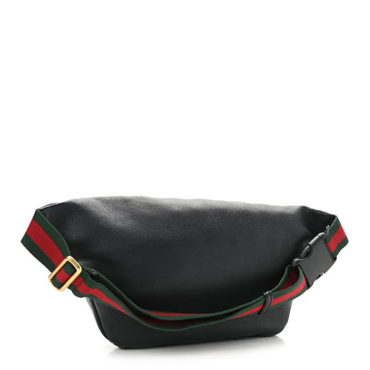Gucci Grained Calfskin Logo Belt Bag Black 3 of 11
