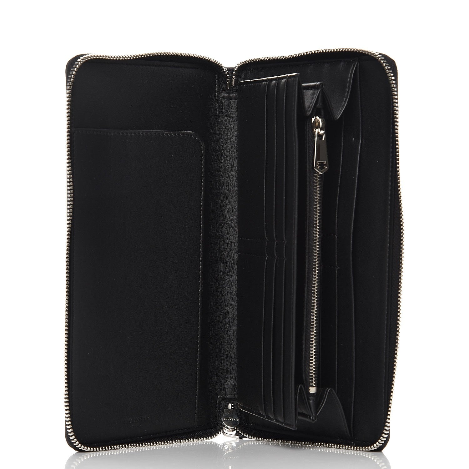 Givenchy Canvas Jaguar Floral Print Travel Zipped Wallet Black 5 of 7