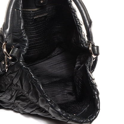 Prada Nappa Gaufre Hobo Black 5 of 10