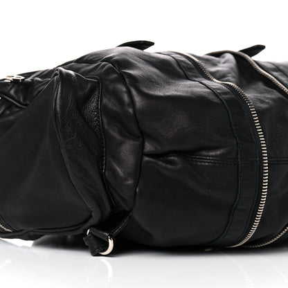 Alexander Wang Lambskin Marti Backpack Bag Washed Black Rhodium Hardware 8 of 9