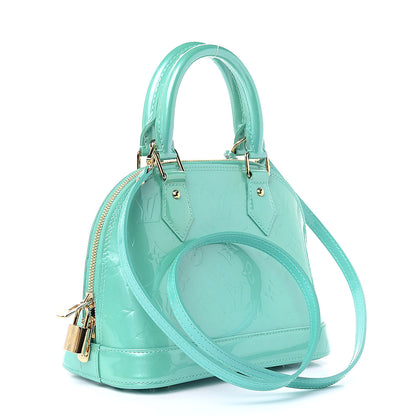 Louis Vuitton Vernis Alma BB Blue Lagon 3 of 9