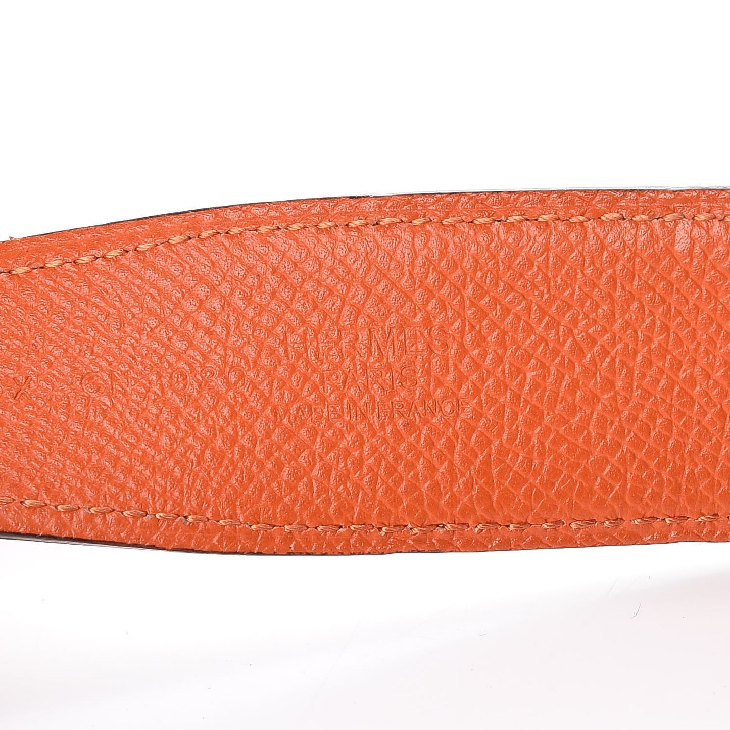 Epsom Swift 32mm H Belt Strap 85 Orange Craie