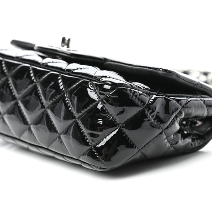 Chanel Patent Calfskin Quilted Mini Rectangular Flap Black 9 of 9