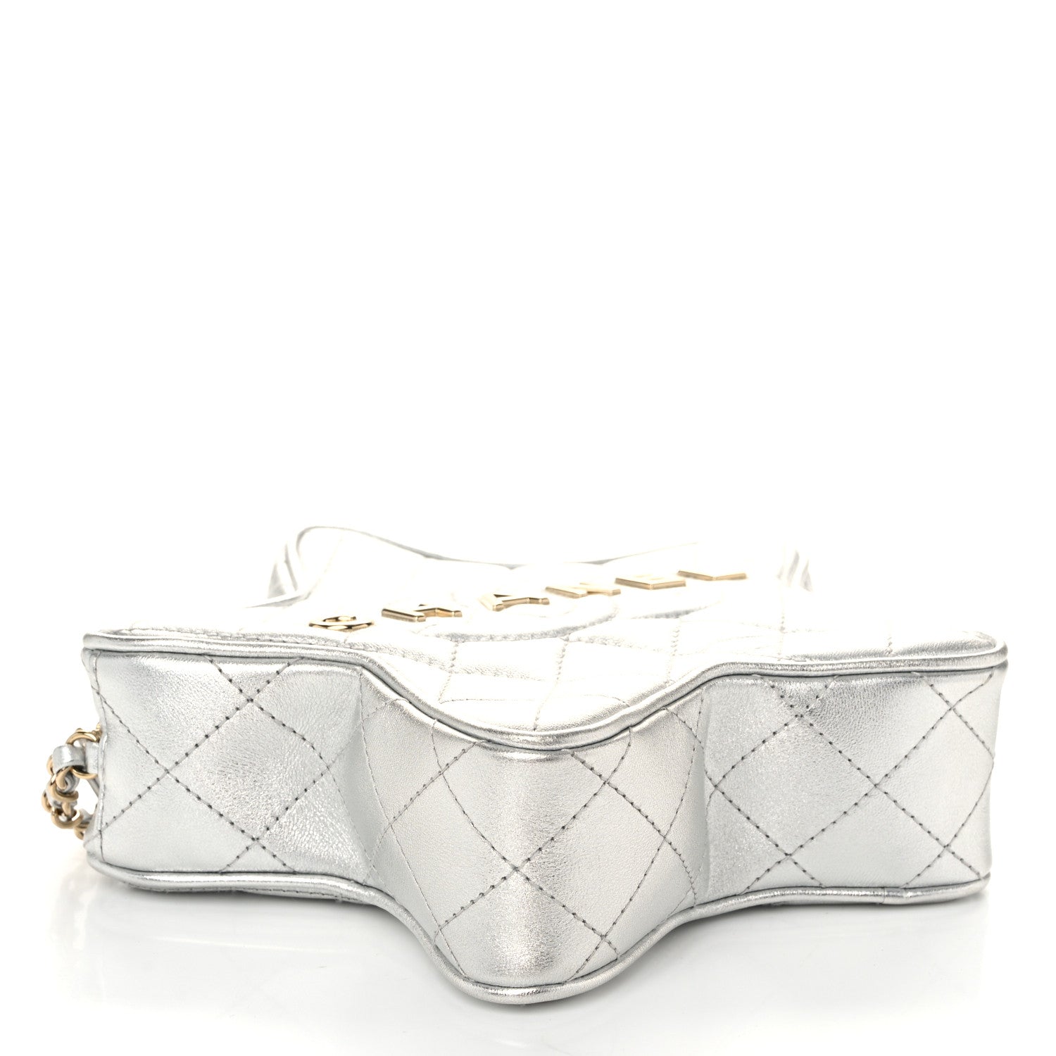 Chanel Metallic Lambskin Walk Of Fame Bag Silver 4 of 10