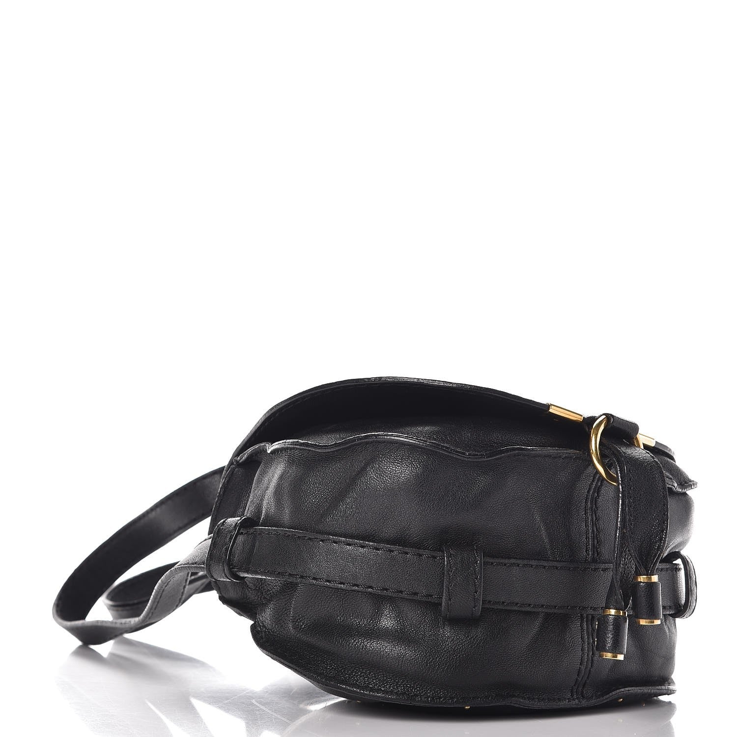 Chloe Calfskin Studded Mini Marcie Crossbody Bag Black 4 of 7