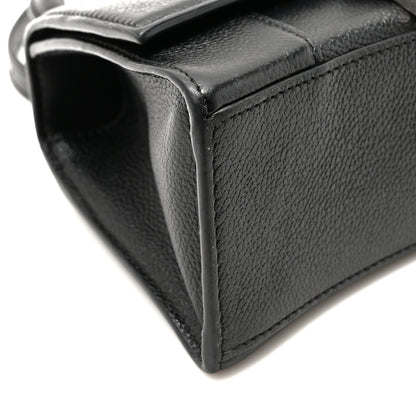 Balenciaga Grained Calfskin Hourglass Top Handle Bag XS Black 8 of 9