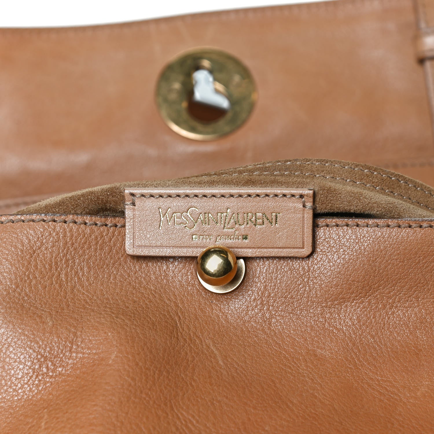 Saint Laurent Calfskin Suede Medium Muse Two Brown 13 of 20