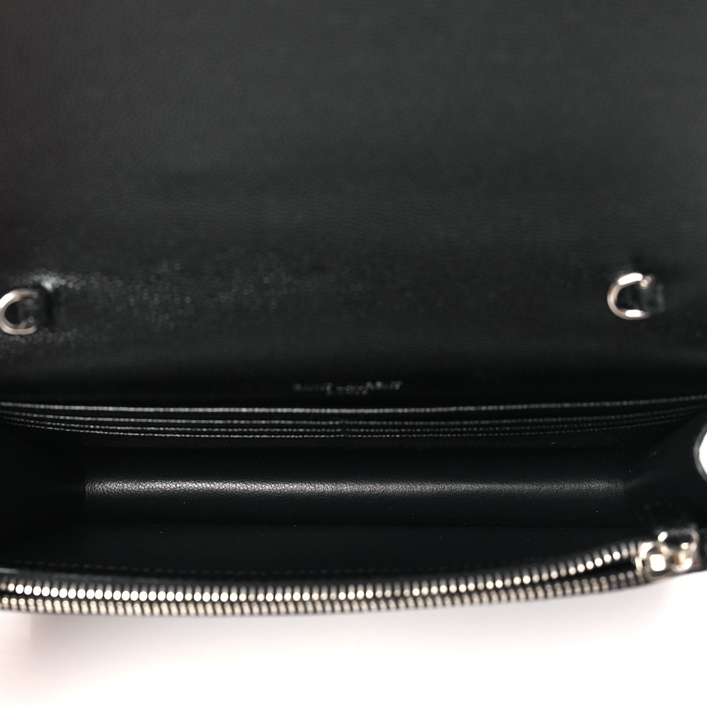 Grain De Poudre Classic Monogram Kate Tassel Chain Wallet Black
