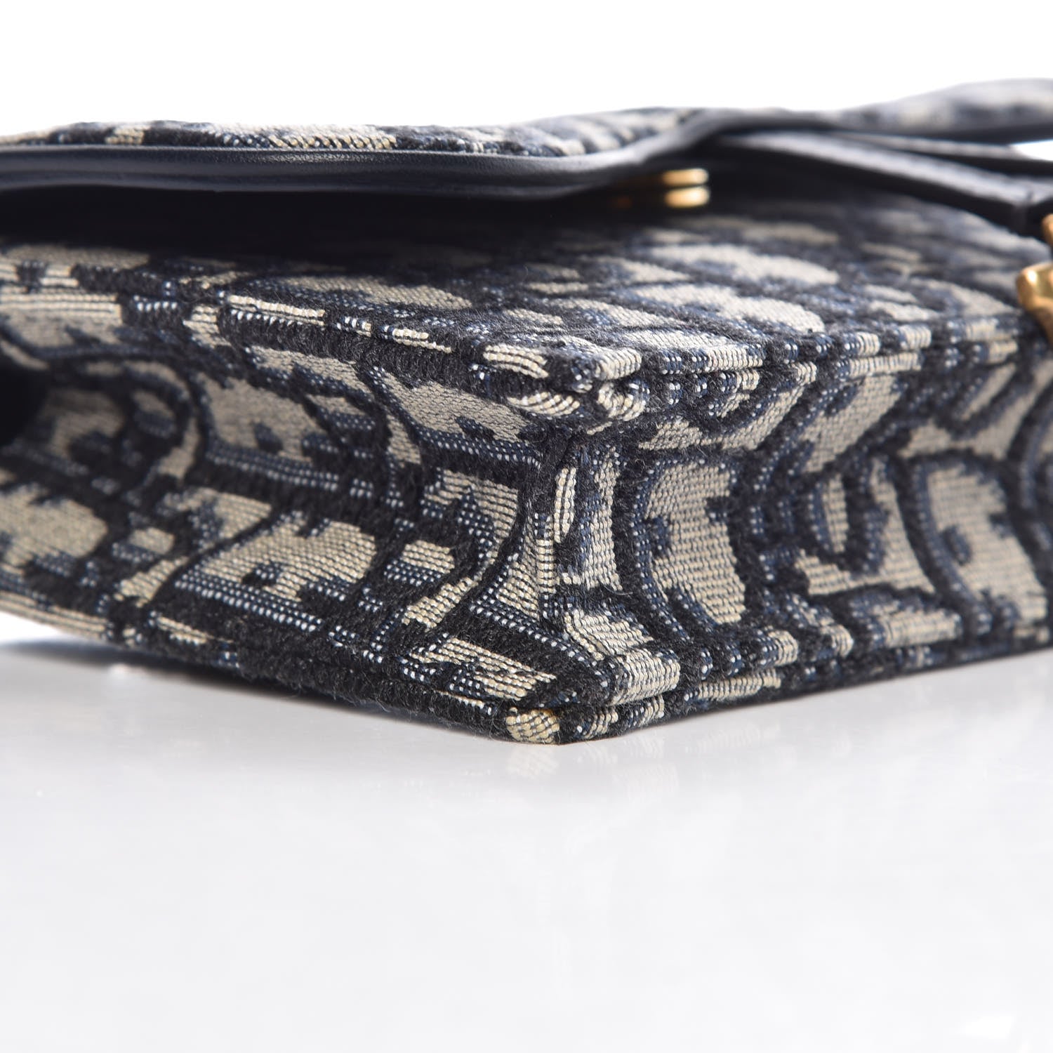 Christian Dior Oblique Saddle Belt Bag Blue 9 of 10