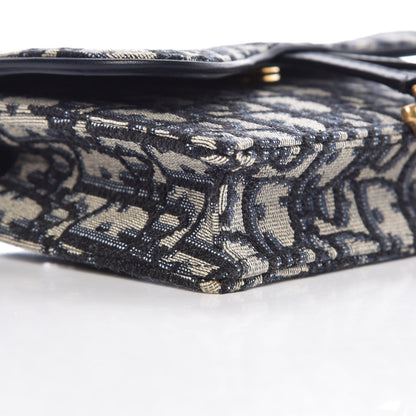 Christian Dior Oblique Saddle Belt Bag Blue 9 of 10