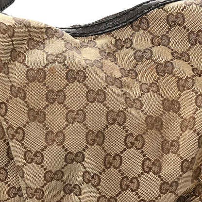 Gucci Monogram Medium Jockey Hobo Dark Brown 8 of 10