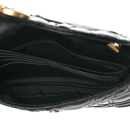 Salvatore Ferragamo Calfskin Quilted Gancini Mini Bag Black 5 of 11