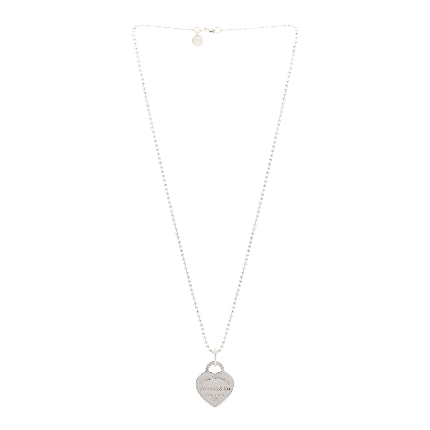 Sterling Silver Medium Return To Tiffany Heart Pendant Necklace