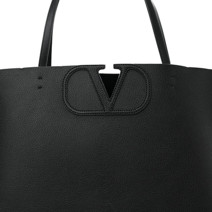 Valentino Garavani Calfskin Large Vlogo Tote Black 7 of 9