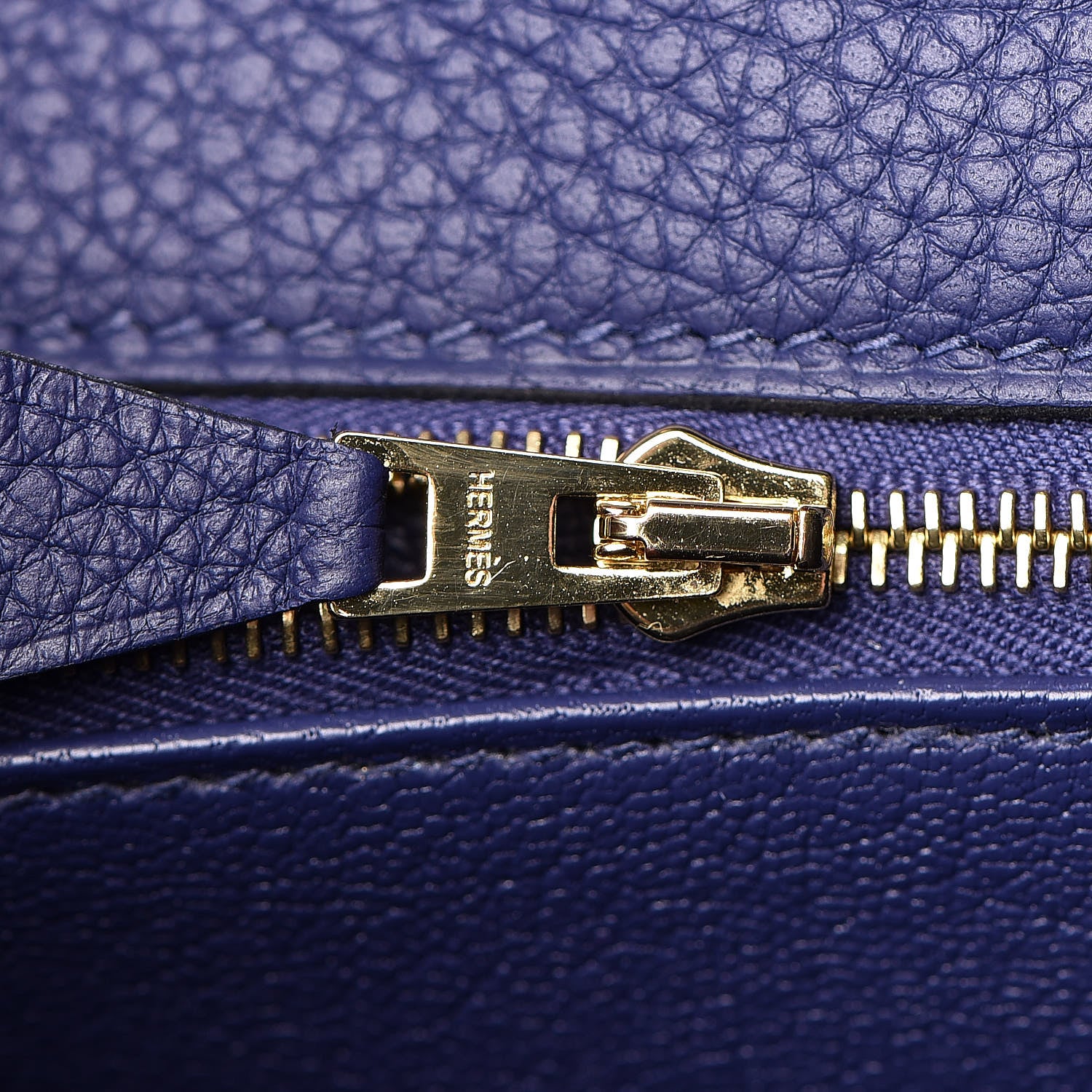 Hermes Taurillon Clemence Kelly Retourne 28 Bleu Encre 26 of 41